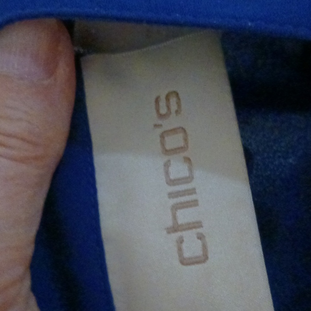 Chico's Royal Blue Blouse - Picture 2 of 9